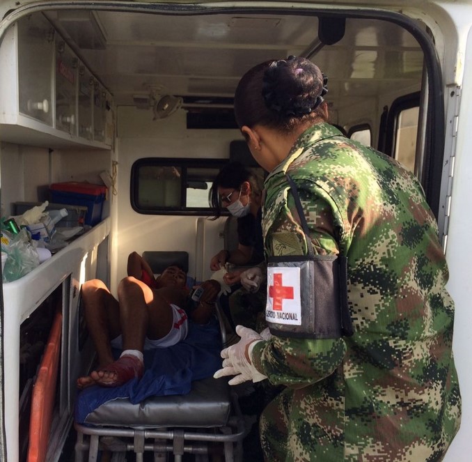 Ejército evacuó a un campesino desde San José de Apartadó que había sido mordido por una serpiente