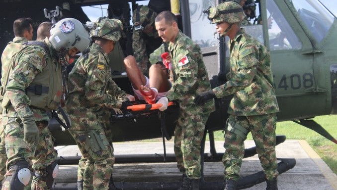 Ejército evacuó a un campesino desde San José de Apartadó que había sido mordido por una serpiente