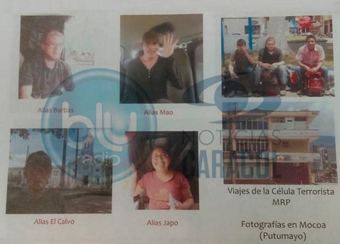 Revelan fotos que probarían vínculos de capturados por atentado en el Andino con el MRP