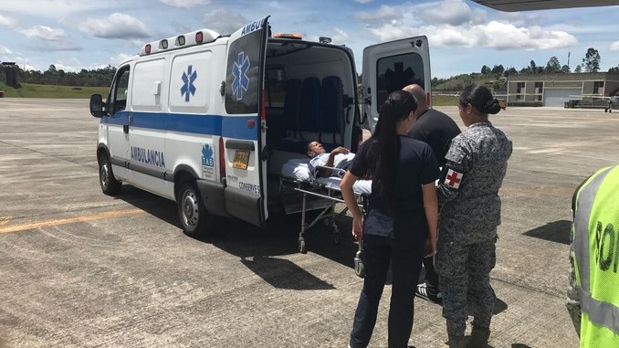 Fuerza Aérea evacuó a un policía (r) con graves complicaciones de salud