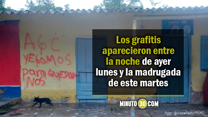 Grafitis en San José de Apartadó