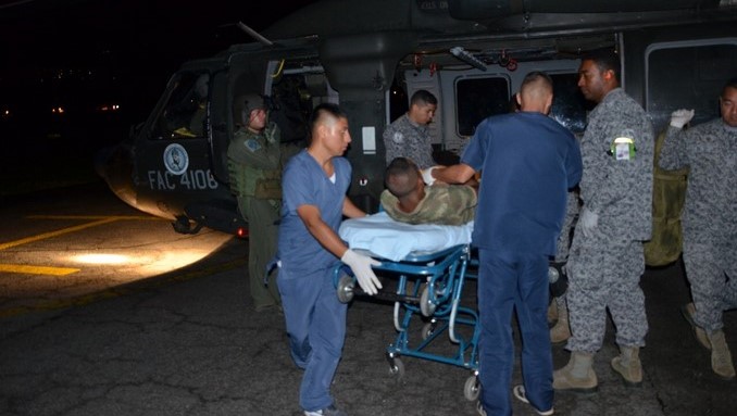 Fuerza Aérea rescató a un infante de Marina en el Chocó. El joven sufrió de convulsiones