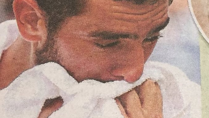 FOTO: Así tenía el pie, el tenista Marin Cilic, en la final contra Roger Federer 1 marin cilic