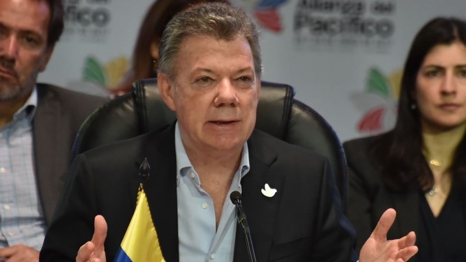 El presidente Juan Manuel Santos