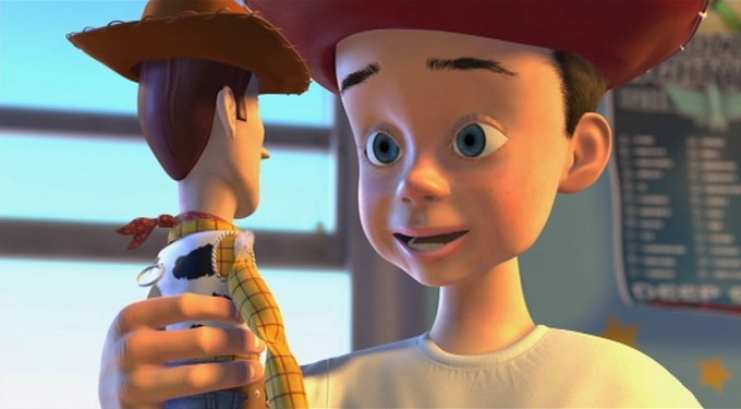 'Woody' y Andy de Toy Story/ Propiedad de Pixar