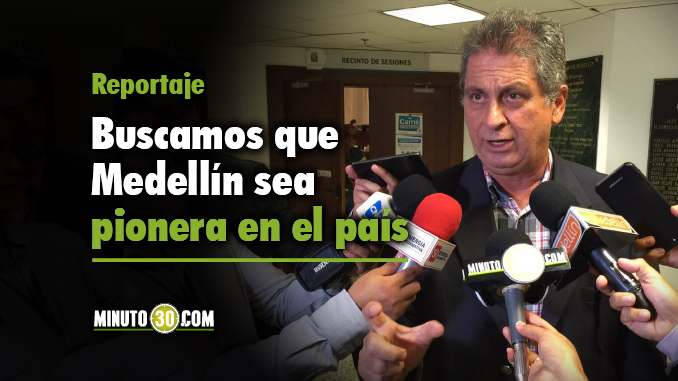 Carlos Alberto Zuluaga Concejal de Medellín. Foto/Minuto30