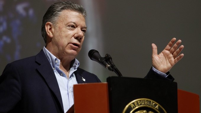 El presidente Juan Manuel Santos