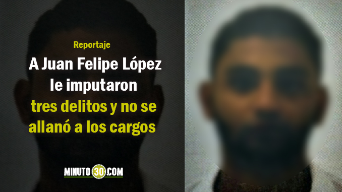 Juan Felipe López, alias "Juancito" sindicado de haber asesinado al rector Jaime Arango por robarle su moto. Foto/Fiscalía