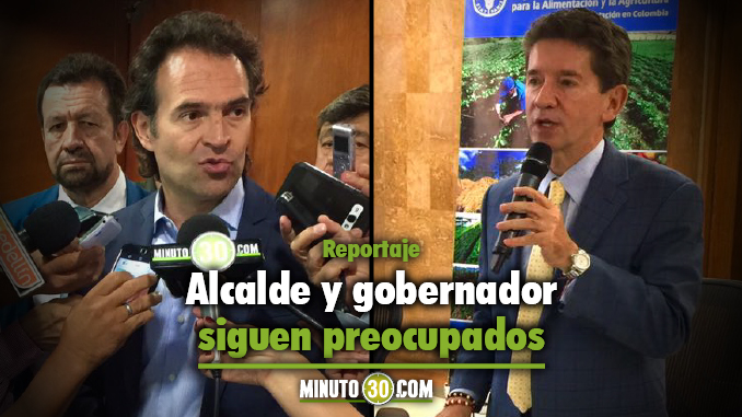 Federico Gutiérrez - Alcalde de Medellín y Luis Pérez - Gobernador de Antioquia. Foto/MInuto30
