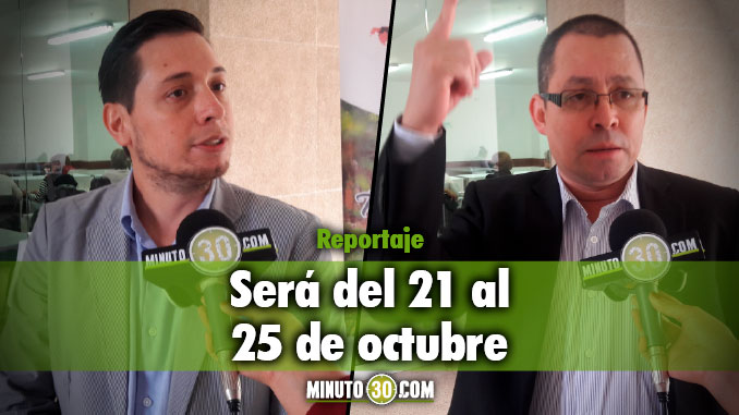 Wilmar Mauricio Sepulveda Decano Facultad de Administración I. U Colegio Mayor y ernardo Arteaga Velásquez Rector I. U Colegio Mayor de Antioquia. Foto/Minuto30