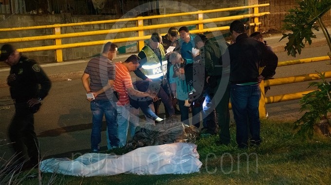 Cadáver quebrada Santa Elena.