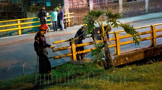 Cadáver quebrada Santa Elena.
