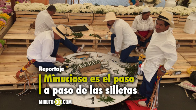 Silleteros presentes en Plaza de las Flores. Foto/Minuto30