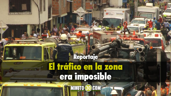 Así estuvo la movilidad en la zona. Foto/Minuto30