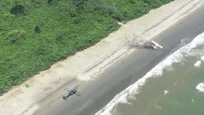 Neutralizan avión que utilizaba ilegalmente el espacio aéreo sobre el Pacífico