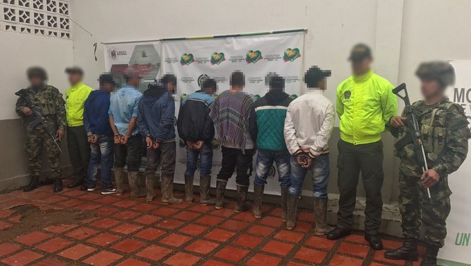 Desmantelaron la banda 'los Conejos', que estaba al servicio del Eln en el Norte antioqueño