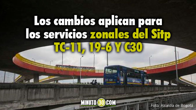 Entérese de los cambios en varias rutas del Sitp