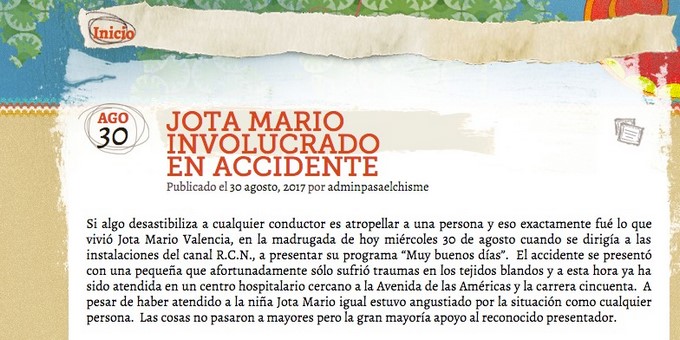 Captura de pantalla tomada de "Pasa el Chisme"