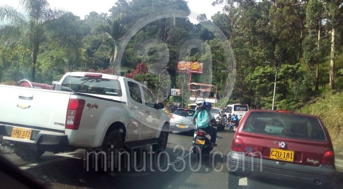 Congestión en la vía a Las Palmas