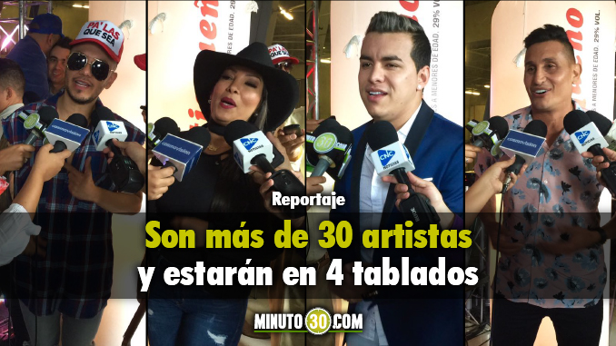Algunos de los artistas que estarán en los tablados de la Feria 2017. Foto/Minuto30