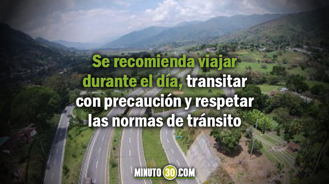Conozca el estado de las vías de Antioquia para este puente festivo