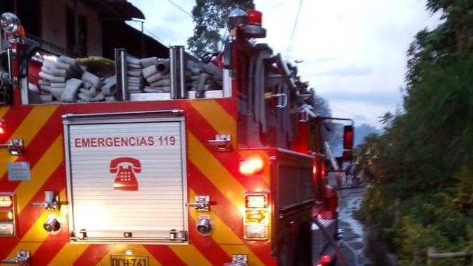 Incendio en Armenia