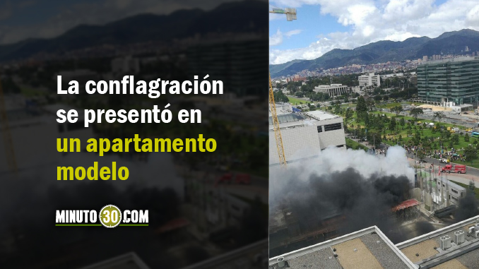 Incendio afectó obra cercana al Centro Comercial Gran Estación