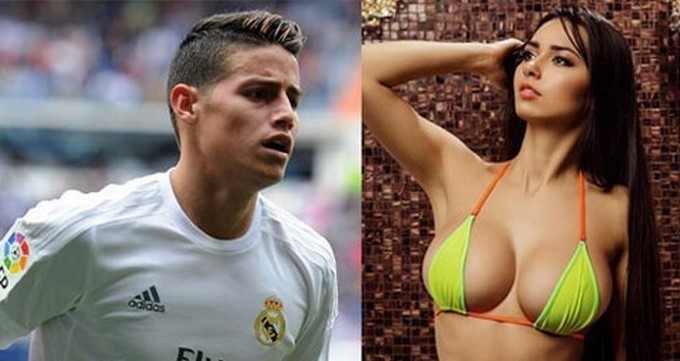 James Rodríguez y Helga Lovekaty/ Tomada de static.tiempo.hn