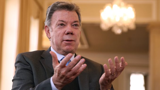 El presidente Juan Manuel Santos