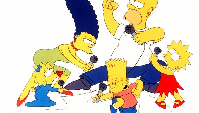 Maggie, Marge, Homer, Bart y Lisa forman la famosa familia Simpson. EFE/Archivo