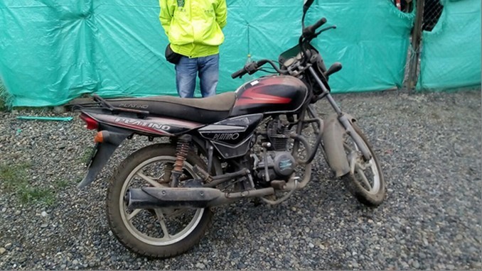 Recuperan motocicleta que había sido hurtada en Apartadó