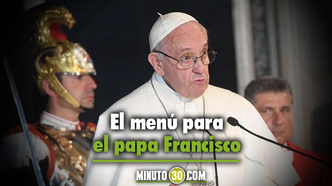 Muy típica, así será la comida para el papa durante su estadía en Bogotá