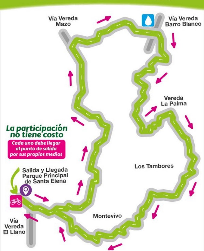 Este fin de semana la invitación es a disfrutar de un ciclopaseo rural por Santa Elena