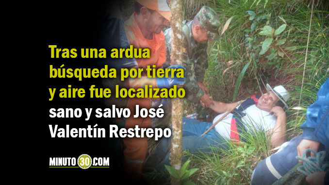 Rescatan a adulto mayor que se perdió luego de una caminata por el Oriente antioqueño