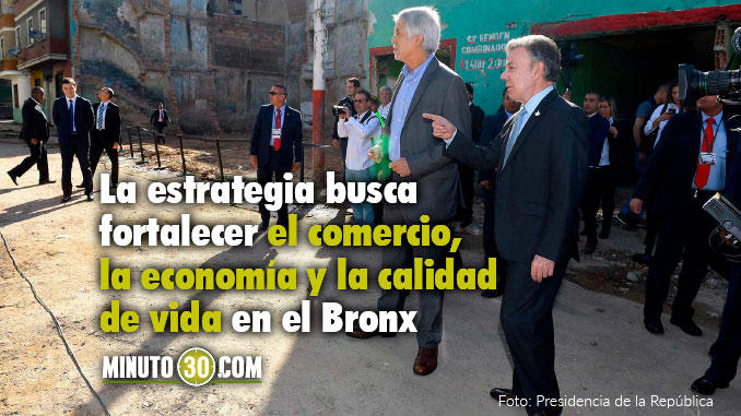 Este miércoles Santos y Peñalosa lanzaron el plan de renovación del Bronx