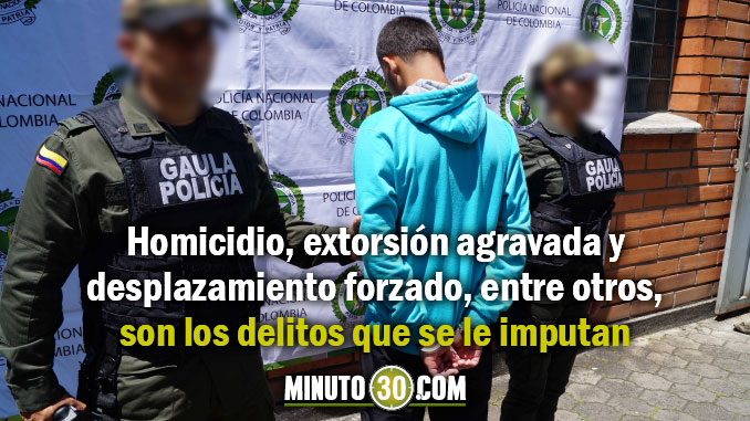 FOTOS: Capturado en Robledo 'Molacho', de 21 años de edad, máximo cabecilla de 'Los Mondongueros' 1 Captura_alias_Molacho