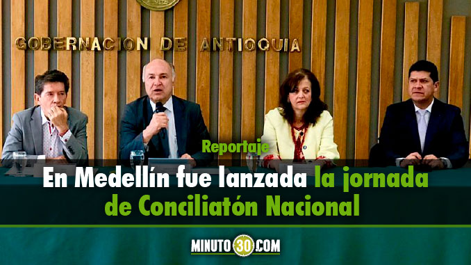 Rueda de prensa lanzamiento de la Conciliatón Nacional. Foto/Minuto30