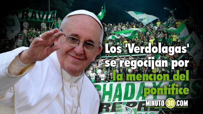 Hinchas de Nacional sacan pecho de cuenta del Papa Francisco 3 HInchas Nacional mencion papa Francisco