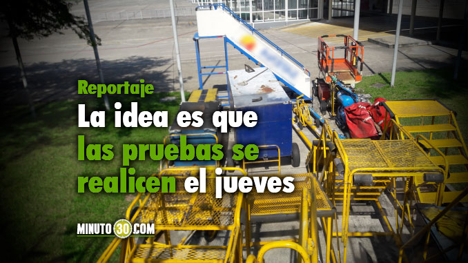 Aeropuerto Olaya Herrera de prepara para recibir a Francisco. Foto/Minuto30