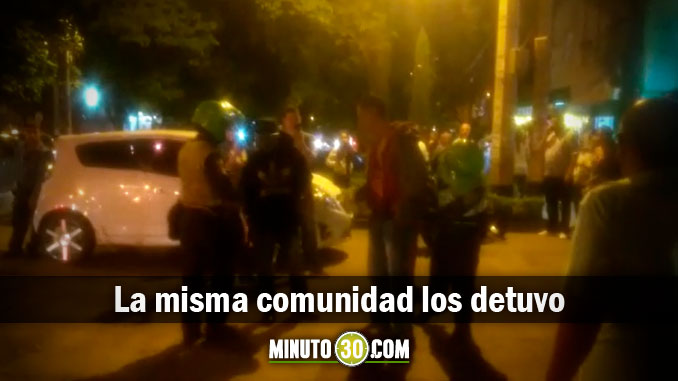 VIDEO: Presuntos ladrones terminaron 'cascados' y con la moto quemada en La Castellana 1 Ladrones_castellana