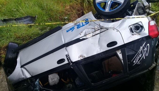 Aparatoso accidente en Sonsón deja dos personas lesionadas