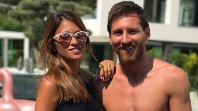 Antonela Roccuzzo y Leonel Messi/ Tomada de Instagram: @leomessi