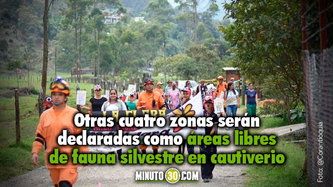 Declaran vereda y barrio de Caldas como áreas libres de fauna silvestre en cautiverio