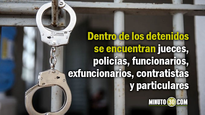 Fiscalía capturó a 57 personas por corrupción