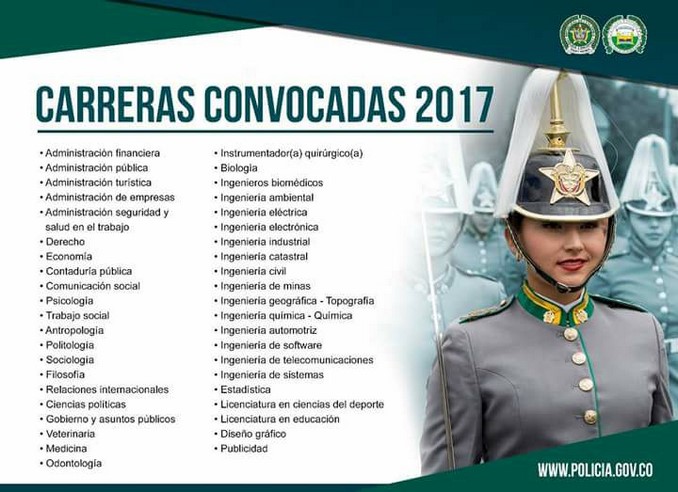¡Atentos! Está abierta la convocatoria para profesionales en la Policía Nacional