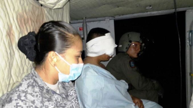 Evacúan a soldado que resultó herido por un artefacto explosivo en el sur del Tolima