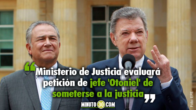 El Gobierno evaluará el anuncio de sometimiento del jefe del 'Clan del Golfo'