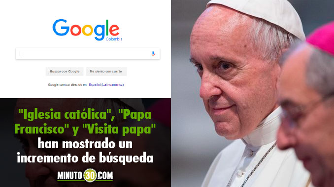 La visita del papa Francisco dispara las búsquedas en Google en Colombia