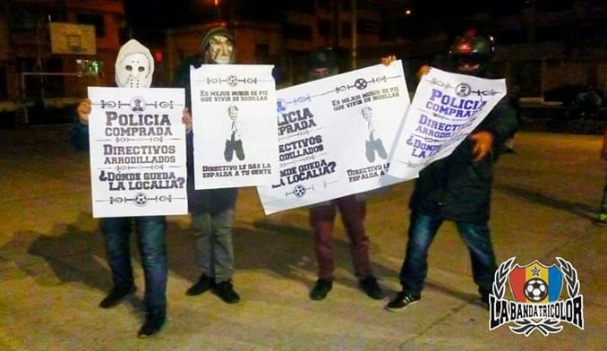FOTOS: Con estos mensajes recibieron a los hinchas de Nacional en Pasto 4 hinchas pasto 3