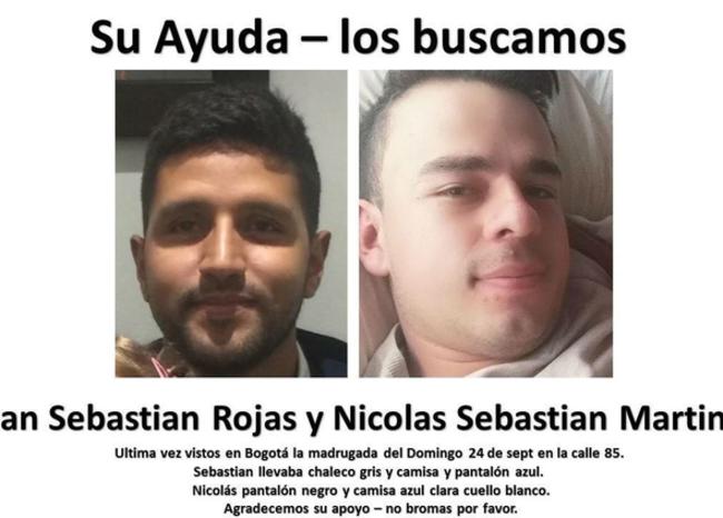 Investigan si jóvenes desaparecidos en Bogotá fueron víctimas de paseo millonario